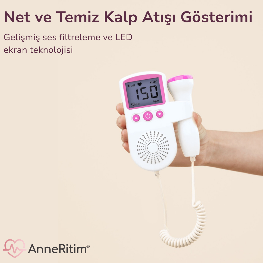AnneRitim® Pro Doppler – Anne Karnı Dinleme Cihazı